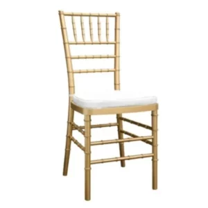 Gold Chiavari Chair Rental with Padded Seat